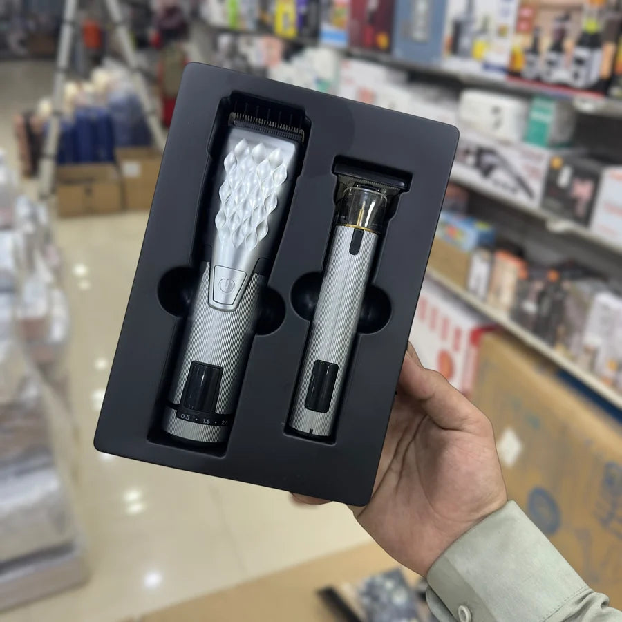 Imported 2 in 1 Metal Hair Clipper & Trimmer 652 | Professional Hair & Beard Grooming Machine
