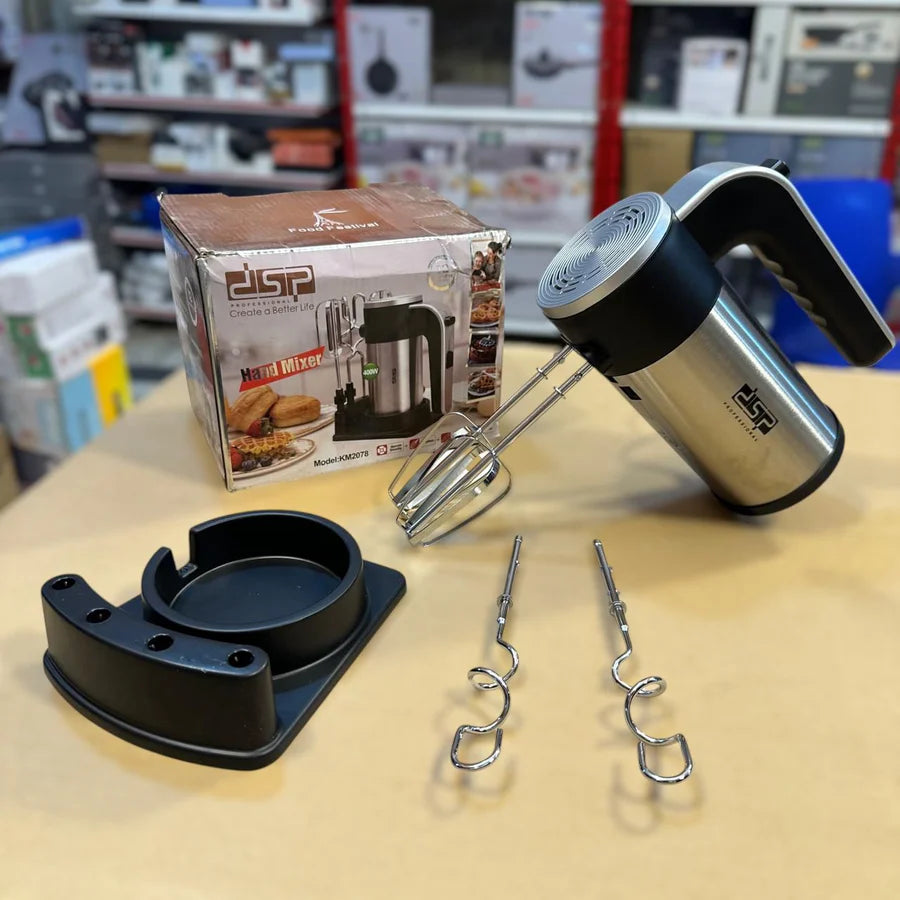 DSP KM-2078 Hand Mixer – 5-Speed Power with Chrome Beaters | AwamiImport.com