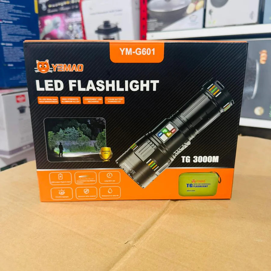 Yemao High Power LED Flashlight – Ultra-Bright & Long-Range Torch | AwamiImport.com
