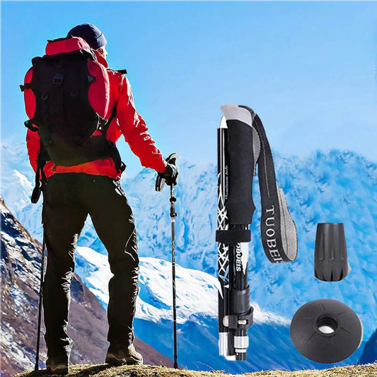 High-Quality Foldable Hiking Stick – Lightweight & Durable Trekking Pole | AwamiImport.com