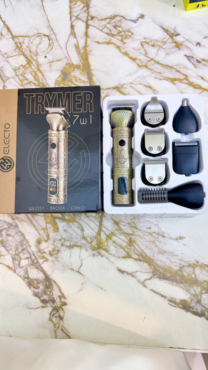 Electo 7-in-1 Multi-Grooming Kit – All-in-One Hair, Beard & Body Trimmer