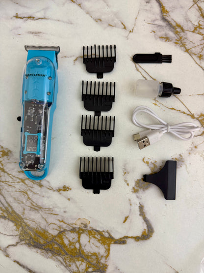 Gentlemen gt 8268 Professional Hair Trimmer with LED Display & Transparent Body – 180 Min Runtime