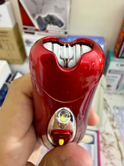 3-in-1 Portable Ladies Epilator & Shaver KM519A – Painless Hair Removal |
