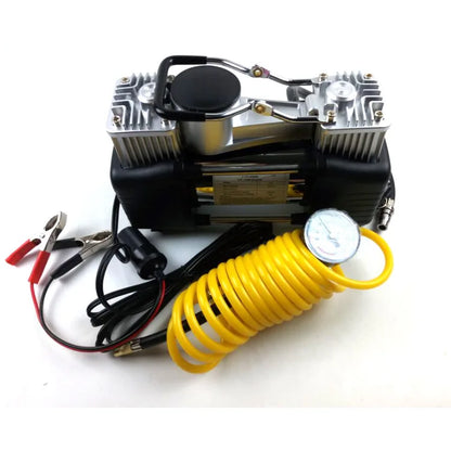 Imported Air Compressor Dual Cylinder Full Kit with Box – Heavy Duty 12V Auto Tyre Inflator Pump