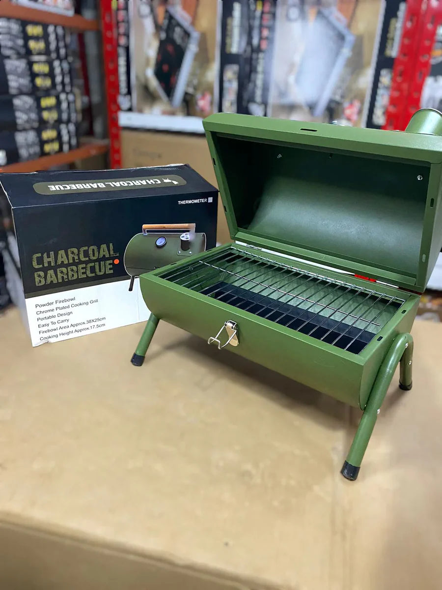 Charcoal BBQ Grill with Chimney – Portable & Smokeless Grilling | AwamiImport.com
