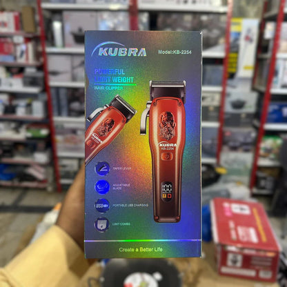 Kubra KB-2254 Hair Clipper – LED Display Professional Trimmer | AwamiImport.com