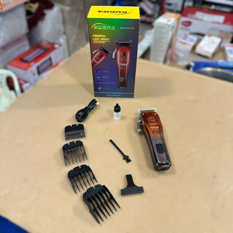Kubra KB-2254 Hair Clipper – LED Display Professional Trimmer | AwamiImport.com