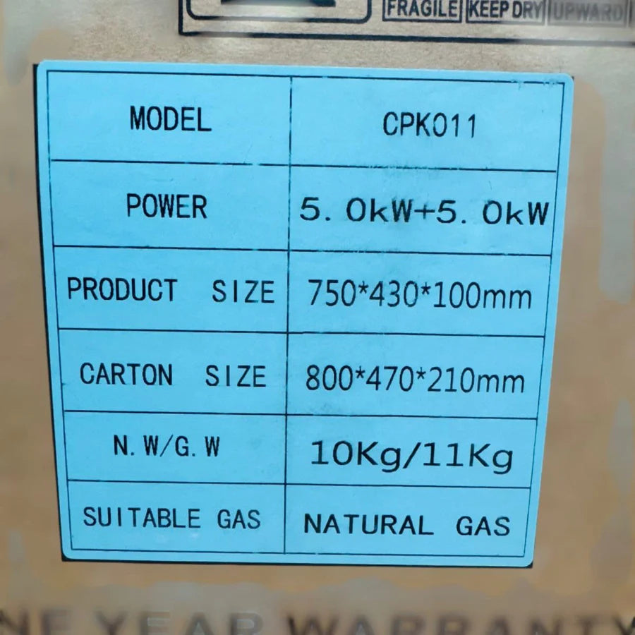 Emilystar Household Gas Stove CPK011 – Double Burner | AwamiImport.com