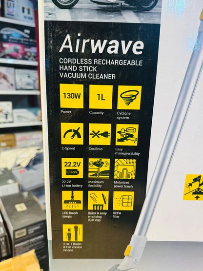 Zanussi Airwave Cordless Vacuum Cleaner – Powerful Rechargeable Stick Cleaner | AwamiImport.com