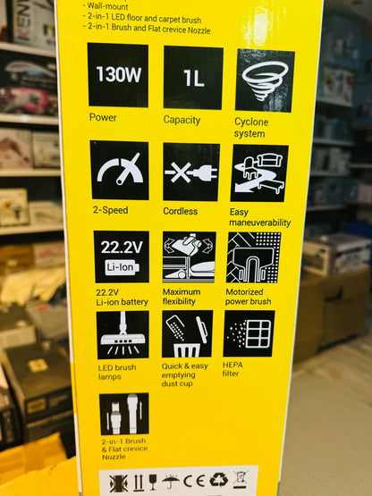 Zanussi Airwave Cordless Vacuum Cleaner – Powerful Rechargeable Stick Cleaner | AwamiImport.com