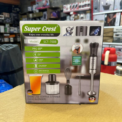 Super Crest 5 in 1 Hand Blender Set SCT-7008| AwamiImport.com