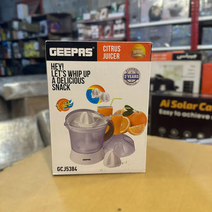 Geepas Electric Citrus Juicer 5384 – Quick, Fresh, and Easy Juicing | AwamiImport.com
