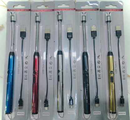Premium Rechargeable Electric Lighter – Windproof & Flameless| Metal body | Type-c port | AwamiImport.com