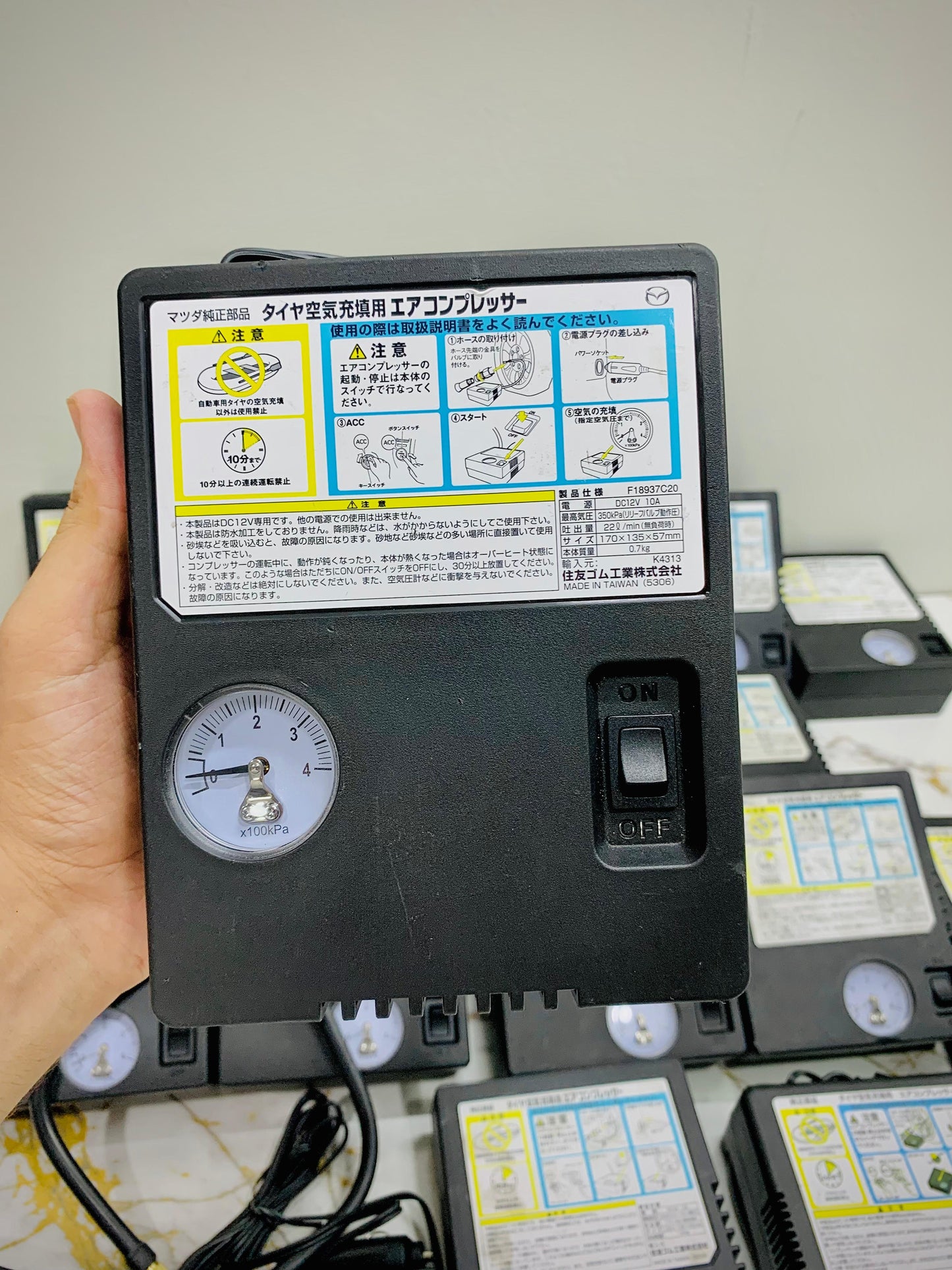 Original Japan Lot Tyre Inflator – Heavy Duty & Fast Pump | AwamiImport.com