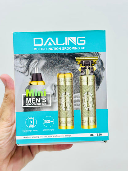 Daling DL-1620 | 3-in-1 Grooming Kit – Trimmer + Shaver + Nose Trimmer