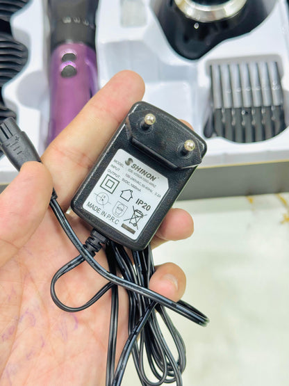 Shinon SH-7627 Hair Trimmer – Lithium Battery, 240 Min Use per Charge | AwamiImport.com