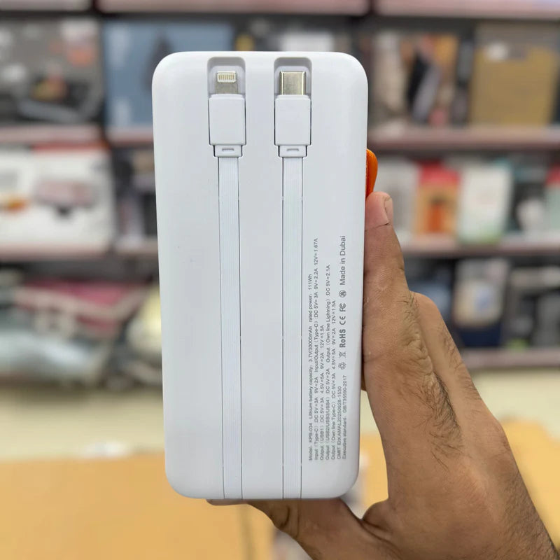 Kamal 65W Super Fast Charging 30000mAh Power Bank KPB-034 – PD Laptop Support |