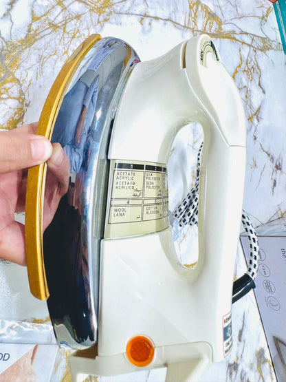 Kenwood Heavy Weight non-stick Dry Iron Gold Sole Plate-1000 W POWER | 1 year warranty