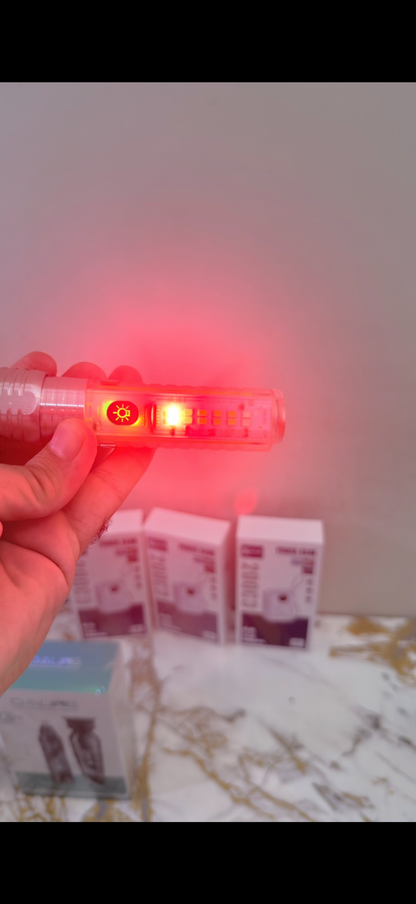Coba CB-1658 Mini LED Torch – USB Rechargeable Zoom Flashlight with Multiple Modes