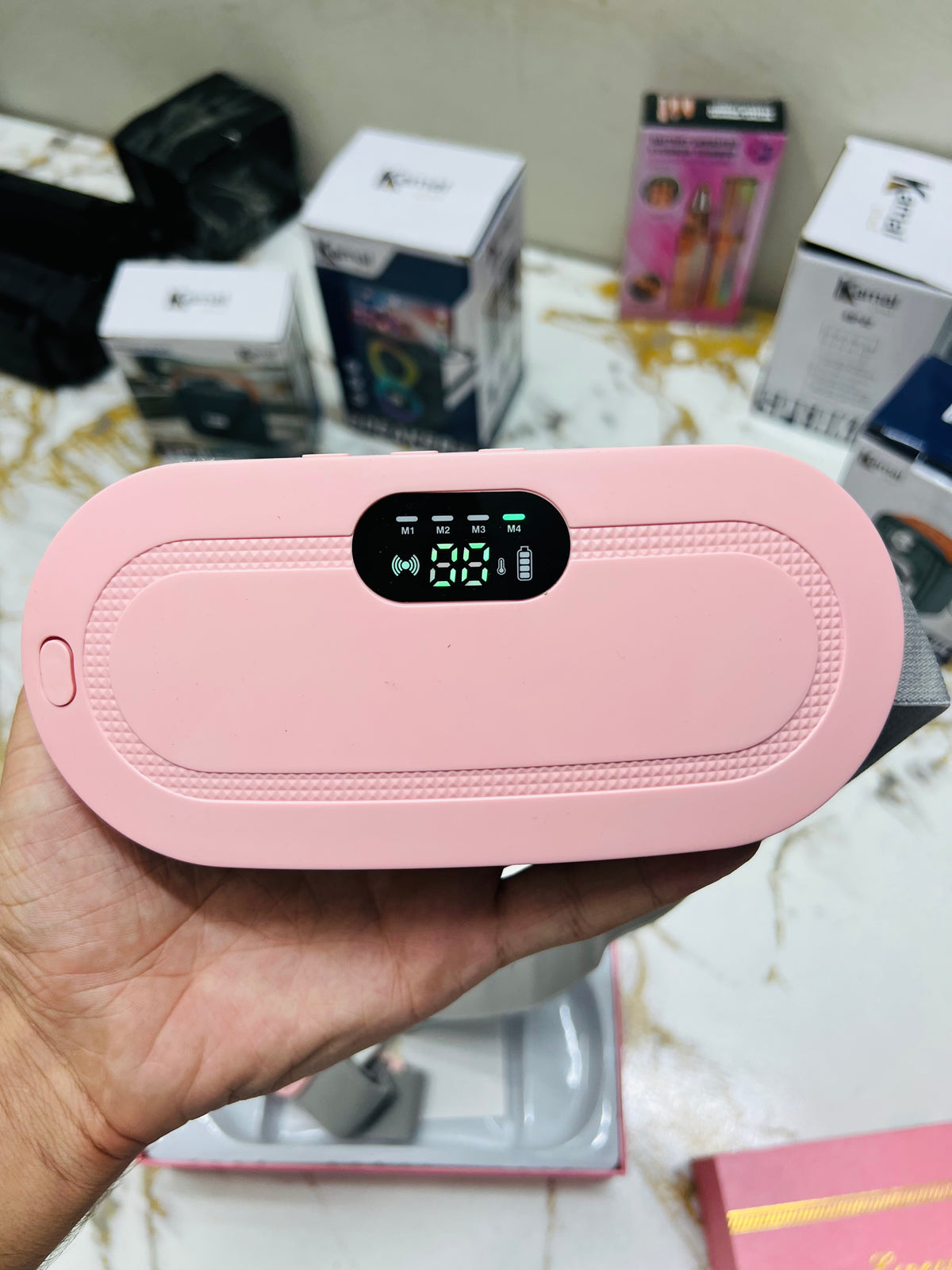 Portable Cordless Heating Pad for Menstrual Cramps – 3 Heat & 4 Massage Modes | AwamiImport.com