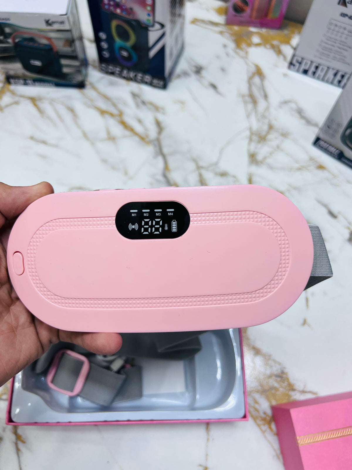 Portable Cordless Heating Pad for Menstrual Cramps – 3 Heat & 4 Massage Modes | AwamiImport.com
