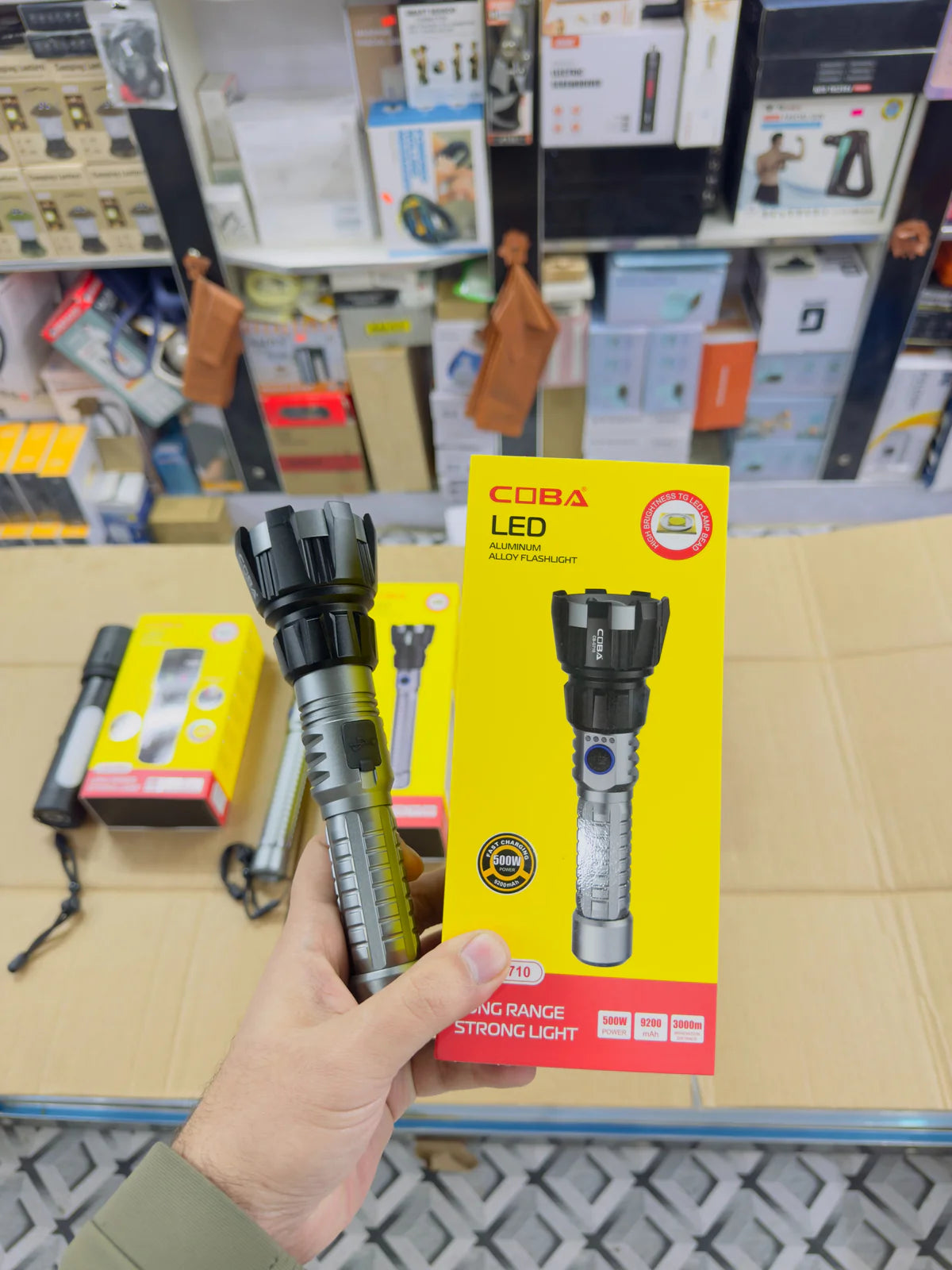 Coba Aluminum Alloy LED Flashlight Torch CB-G710 / CB-G711 / CB-G712