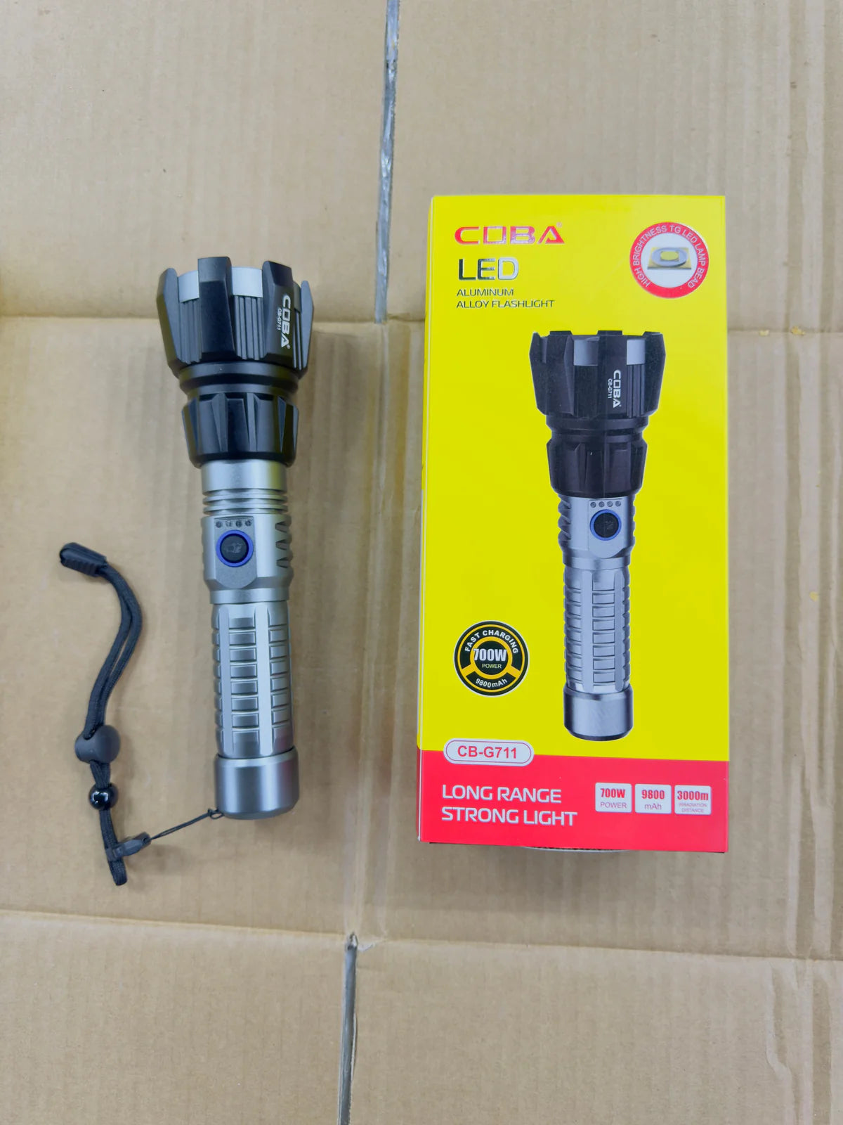 Coba Aluminum Alloy LED Flashlight Torch CB-G710 / CB-G711 / CB-G712