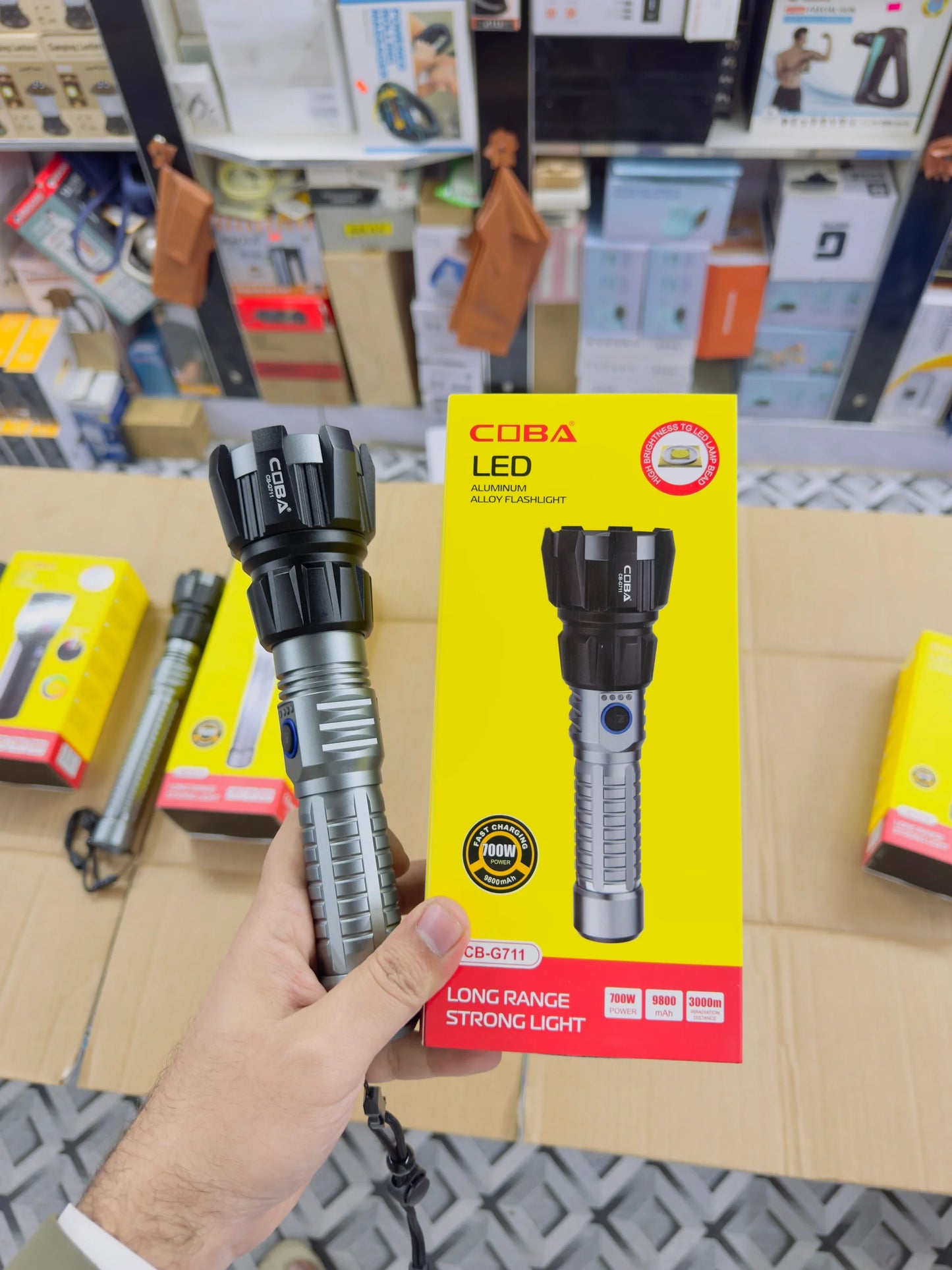 Coba Aluminum Alloy LED Flashlight Torch CB-G710 / CB-G711 / CB-G712