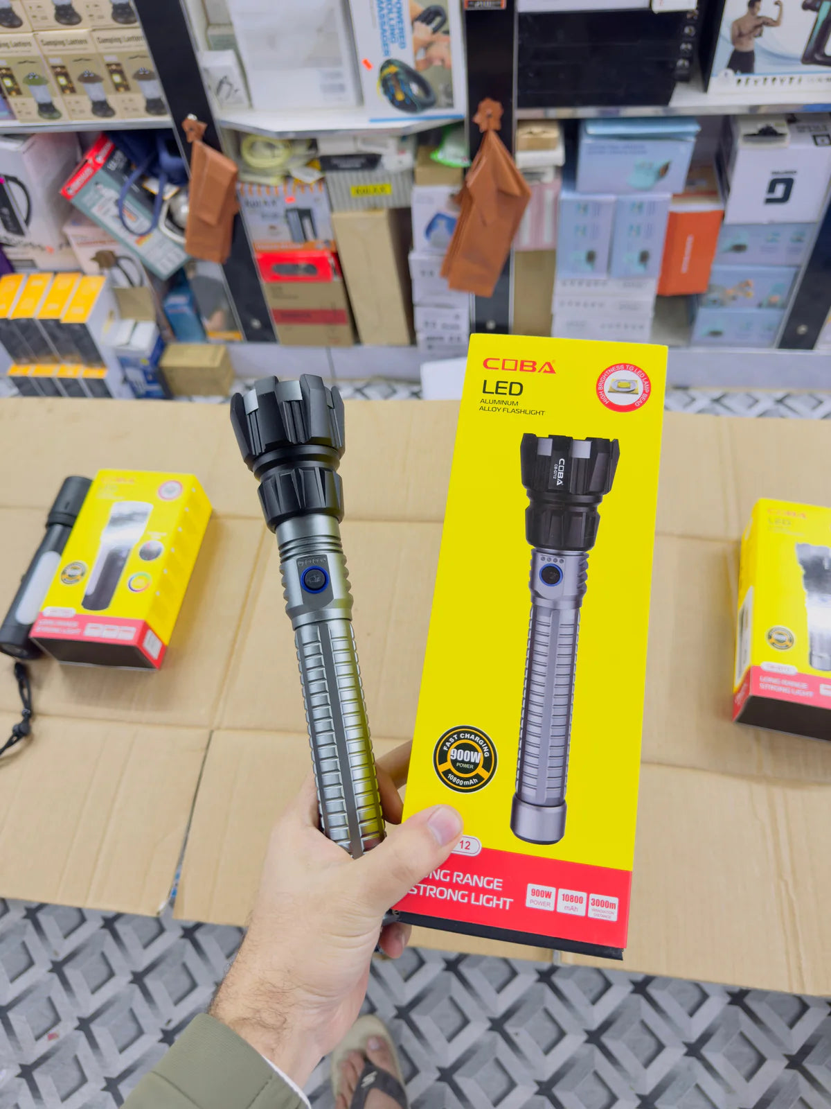 Coba Aluminum Alloy LED Flashlight Torch CB-G710 / CB-G711 / CB-G712
