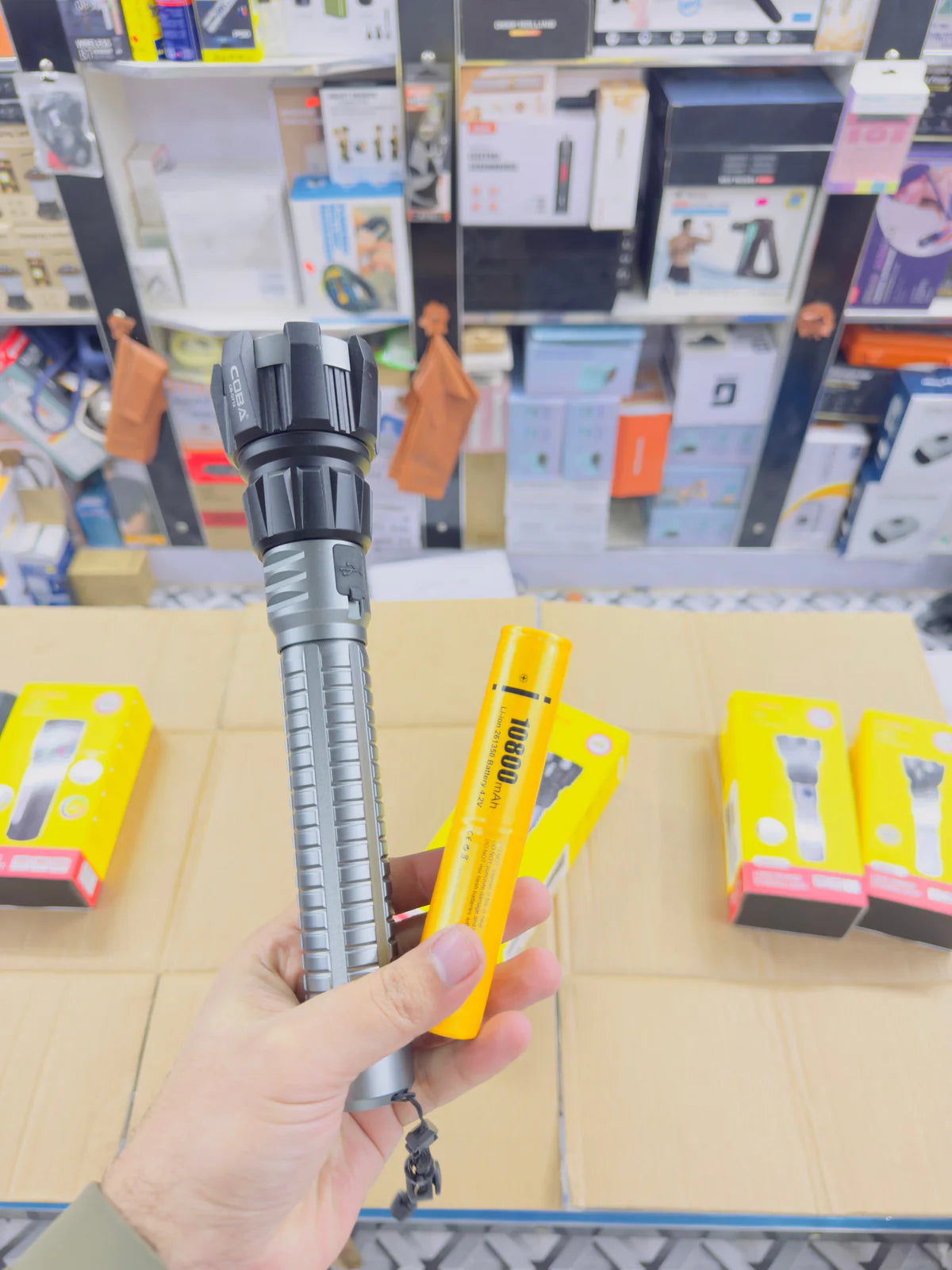 Coba Aluminum Alloy LED Flashlight Torch CB-G710 / CB-G711 / CB-G712
