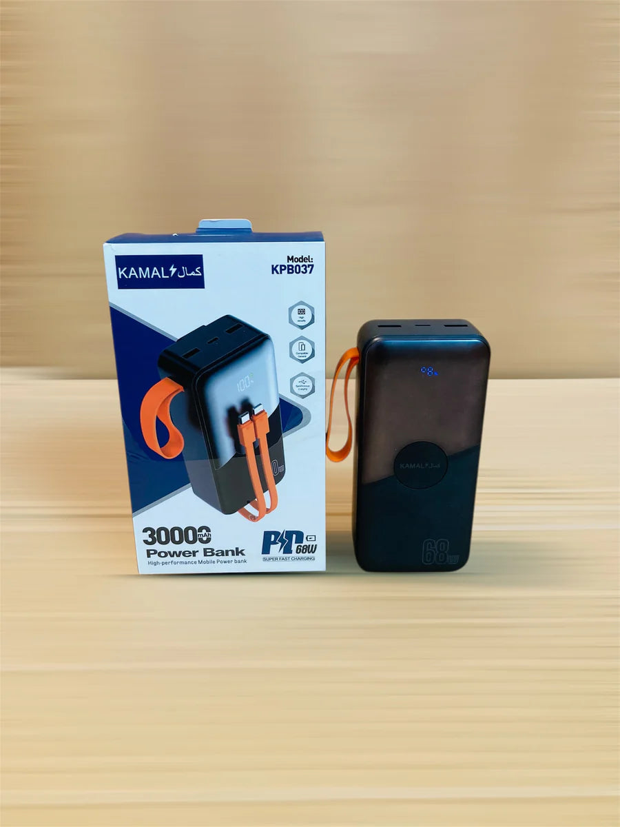 Kamal 30000mAh 68W PD Super Fast Charging Power Bank KPB037 | AwamiImport.com
