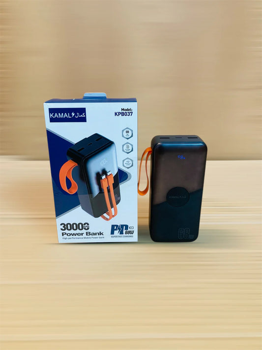 Kamal 30000mAh 68W PD Super Fast Charging Power Bank KPB037 | AwamiImport.com