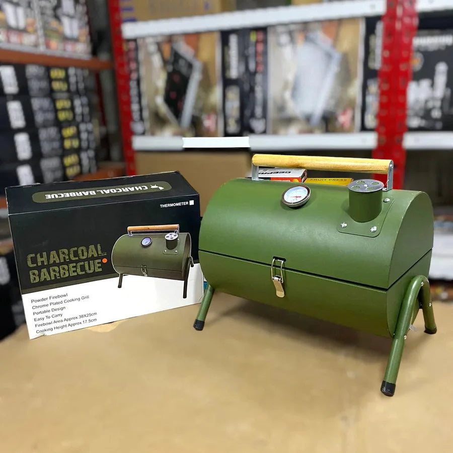 Charcoal BBQ Grill with Chimney – Portable & Smokeless Grilling | AwamiImport.com