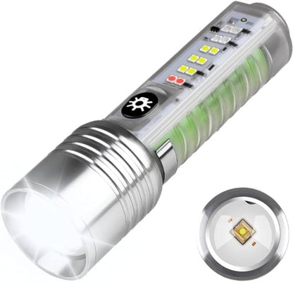 Coba CB-1658 Mini LED Torch – USB Rechargeable Zoom Flashlight with Multiple Modes