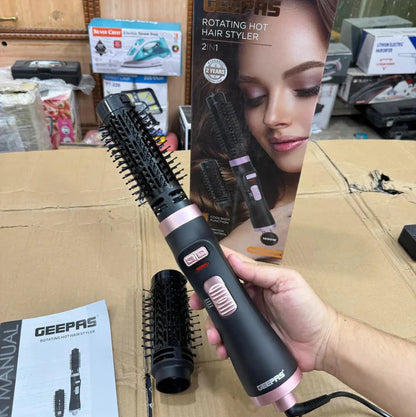 Geepas 2-in-1 Hot Hair Styler 86000 – Dryer & Volumizer for Salon Results | AwamiImport.com