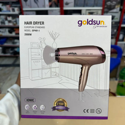 Goldsun GPH91-I Professional Hair Dryer – Fast Drying & Salon Styling | AwamiImport.com