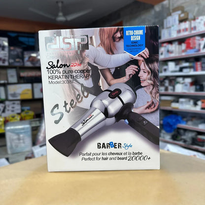 DSP Keratin Therapy Steel Hair Dryer 30387 – Powerful, Frizz-Free Styling | AwamiImport.com