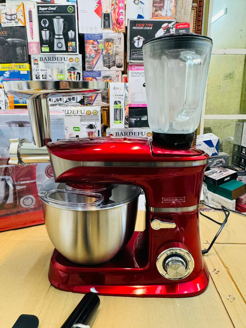 Royalty Line Germany 6.5L Kitchen Master Stand Mixer – 1900W Heavy Duty 3-in-1 Machine |
