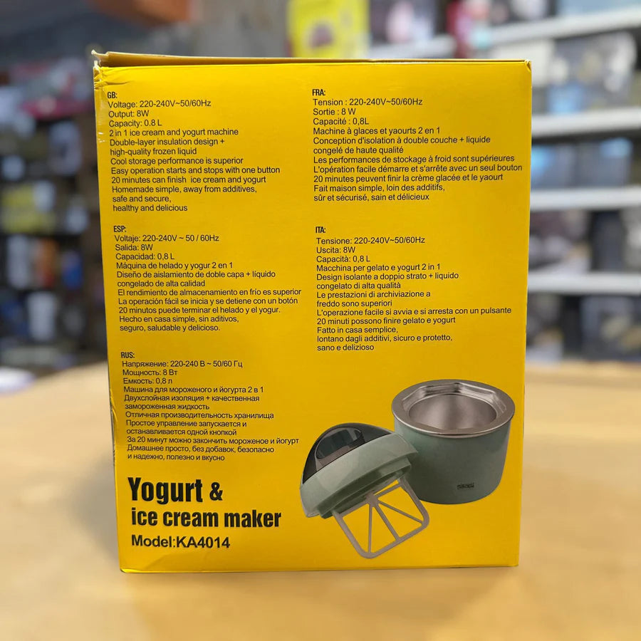DSP 2-in-1 Yogurt & Ice Cream Maker – Homemade Treats Made Easy | AwamiImport.com