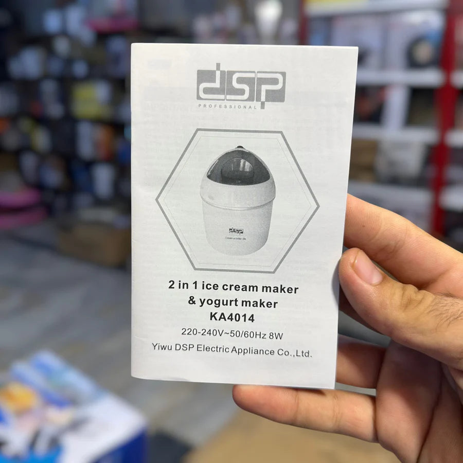 DSP 2-in-1 Yogurt & Ice Cream Maker – Homemade Treats Made Easy | AwamiImport.com
