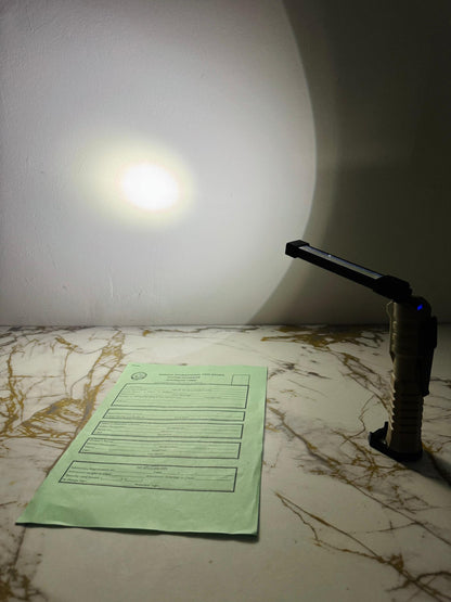 Magnetic LED Work Light & Flashlight – Heavy-Duty Rechargeable Torch ,STUDY LAMP