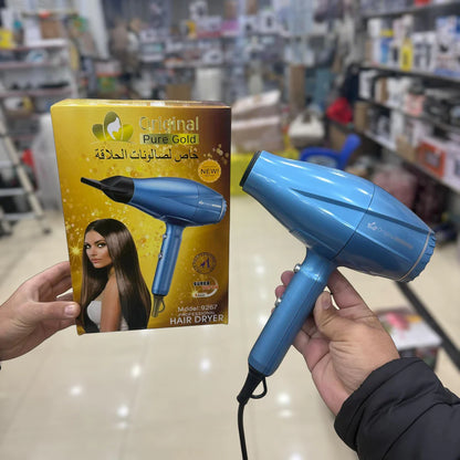 Original Pure Gold Professional Hair Dryer 9267 – Fast Drying Salon-Quality Hair Styling at Home