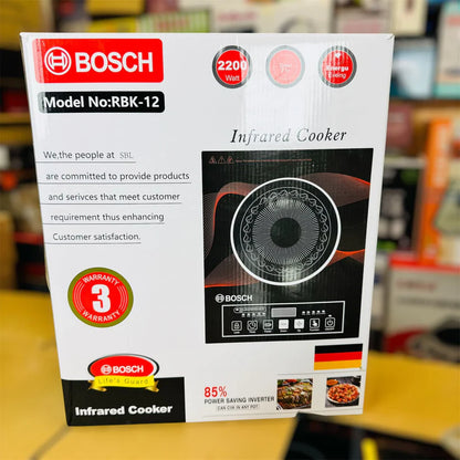 Bosch Infrared Cooker RBK-12 – 2200W Energy Efficient Electric Stove