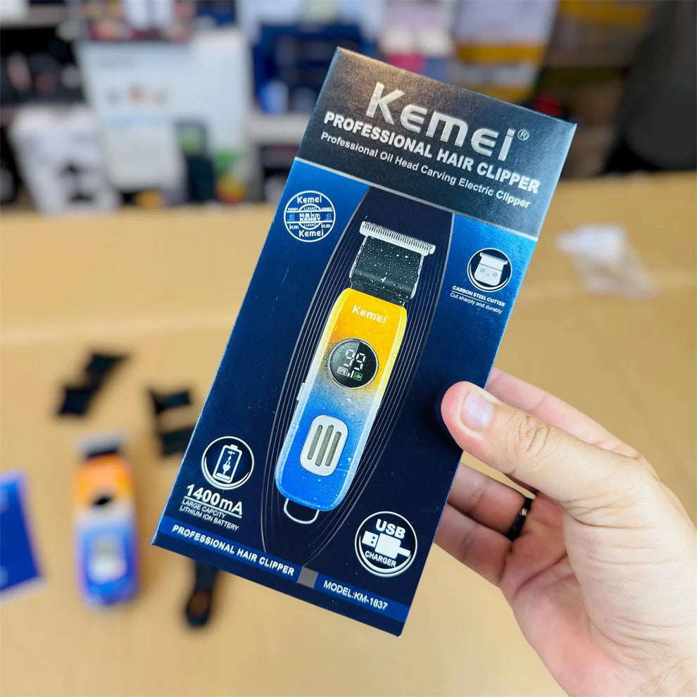 Imported KEMEI KM-1837 Carbon Steel Cutter Hair Trimmer