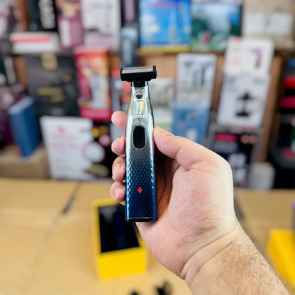 KEMEI KM-3236 2-in-1 Grooming Kit – Metal Body Beard Trimmer & Precision Eyebrow Trimmer for Men