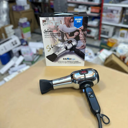 DSP Keratin Therapy Steel Hair Dryer 30387 – Powerful, Frizz-Free Styling | AwamiImport.com