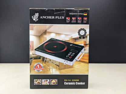 🔥German lot Ancher Plus 2200W Infrared Cooker – Portable Electric Ceramic Hot Plate | Fast Heating | Touch Control |1 year warranty