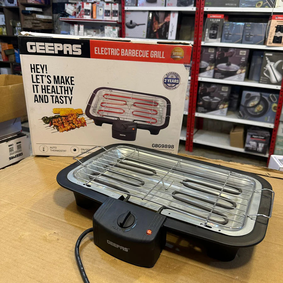 Geepas Electric Barbecue Grill 9898 – Indoor BBQ & Grilling | AwamiImport.com