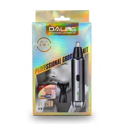 DALING DL-7200 2-in-1 Professional Grooming Kit – Nose Hair Trimmer & Sideburn Trimmer for Men