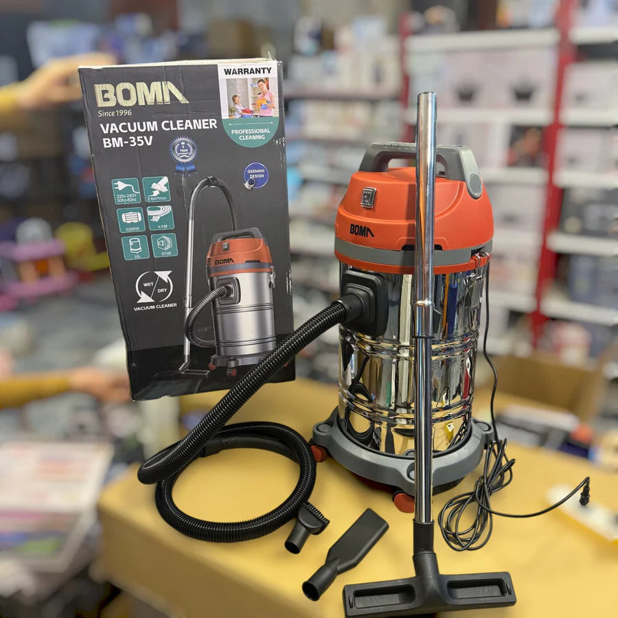 BOMA BM-35V Wet & Dry Vacuum Cleaner – Heavy-Duty 35L Suction Power | AwamiImport.com